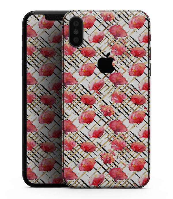 Karamfila Watercolor Poppies V24 - iPhone XS MAX, XS/X, 8/8+, 7/7+, 5/5S/SE Skin-Kit (All iPhones Available)