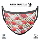 Karamfila Watercolo Poppies V25 - Made in USA Mouth Cover Unisex Anti-Dust Cotton Blend Reusable & Washable Face Mask with Adjustable Sizing for Adult or Child
