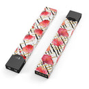 Karamfila Watercolo Poppies V25 - Premium Decal Protective Skin-Wrap Sticker compatible with the Juul Labs vaping device