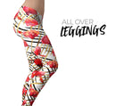 Karamfila Watercolo Poppies V25 - All Over Print Womens Leggings / Yoga or Workout Pants
