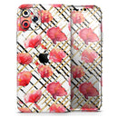 Karamfila Watercolo Poppies V25  - Protective Skin Wrap & Decal – Compatible with iPhone SE to iPhone 17 Pro Max (All Models)