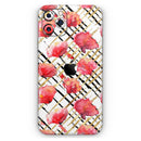 Karamfila Watercolo Poppies V25  - Protective Skin Wrap & Decal – Compatible with iPhone SE to iPhone 17 Pro Max (All Models)