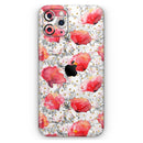 Karamfila Watercolo Poppies V26  - Protective Skin Wrap & Decal – Compatible with iPhone SE to iPhone 17 Pro Max (All Models)