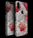 Karamfila Watercolor Poppies V29 - iPhone XS MAX, XS/X, 8/8+, 7/7+, 5/5S/SE Skin-Kit (All iPhones Available)