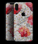 Karamfila Watercolor Poppies V29 - iPhone XS MAX, XS/X, 8/8+, 7/7+, 5/5S/SE Skin-Kit (All iPhones Available)