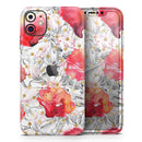 Karamfila Watercolo Poppies V29  - Protective Skin Wrap & Decal – Compatible with iPhone SE to iPhone 17 Pro Max (All Models)