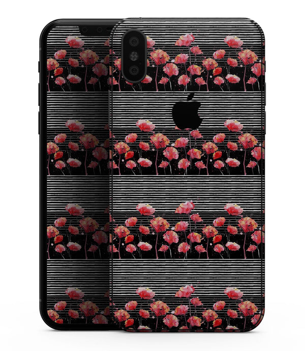Karamfila Watercolor Poppies V2 - iPhone XS MAX, XS/X, 8/8+, 7/7+, 5/5S/SE Skin-Kit (All iPhones Available)