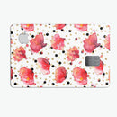 Karamfila Watercolo Poppies V4 - Premium Protective Decal Skin-Kit for the Apple Credit Card