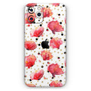 Karamfila Watercolo Poppies V4  - Protective Skin Wrap & Decal – Compatible with iPhone SE to iPhone 17 Pro Max (All Models)