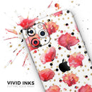 Karamfila Watercolo Poppies V4  - Protective Skin Wrap & Decal – Compatible with iPhone SE to iPhone 17 Pro Max (All Models)