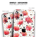 Karamfila Watercolo Poppies V4  - Protective Skin Wrap & Decal – Compatible with iPhone SE to iPhone 17 Pro Max (All Models)