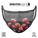 Karamfila Watercolo Poppies V7 - Made in USA Mouth Cover Unisex Anti-Dust Cotton Blend Reusable & Washable Face Mask with Adjustable Sizing for Adult or Child