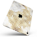 Karamfila Watercolor & Gold V11 - Full Body Skin Decal for the Apple iPad Pro 12.9", 11", 10.5", 9.7", Air or Mini (All Models Available)