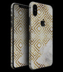 Karamfila Watercolor & Gold V11 - iPhone XS MAX, XS/X, 8/8+, 7/7+, 5/5S/SE Skin-Kit (All iPhones Available)