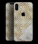 Karamfila Watercolor & Gold V11 - iPhone XS MAX, XS/X, 8/8+, 7/7+, 5/5S/SE Skin-Kit (All iPhones Available)