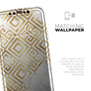Karamfila Watercolor & Gold V11 - Vinyl Skin Wrap for iPhone 17 Pro Max, 17 Pro, 17 Air, 17, 16 & All Models — Soft Matte or Ultra Gloss
