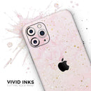 Karamfila Watercolor & Gold V12 - Vinyl Skin Wrap for iPhone 17 Pro Max, 17 Pro, 17 Air, 17, 16 & All Models — Soft Matte or Ultra Gloss