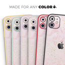 Karamfila Watercolor & Gold V12 - Vinyl Skin Wrap for iPhone 17 Pro Max, 17 Pro, 17 Air, 17, 16 & All Models — Soft Matte or Ultra Gloss