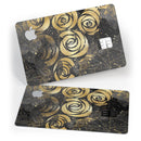 Karamfila Watercolor & Gold V13 - Premium Protective Decal Skin-Kit for the Apple Credit Card