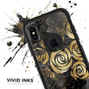 Karamfila Watercolor & Gold V13 - Skin Kit for the iPhone OtterBox Cases