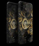 Karamfila Watercolor & Gold V13 - iPhone XS MAX, XS/X, 8/8+, 7/7+, 5/5S/SE Skin-Kit (All iPhones Available)