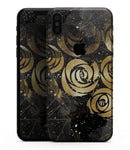 Karamfila Watercolor & Gold V13 - iPhone XS MAX, XS/X, 8/8+, 7/7+, 5/5S/SE Skin-Kit (All iPhones Available)