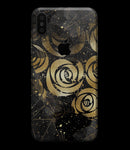 Karamfila Watercolor & Gold V13 - iPhone XS MAX, XS/X, 8/8+, 7/7+, 5/5S/SE Skin-Kit (All iPhones Available)