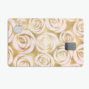 Karamfila Watercolor & Gold V1 - Premium Protective Decal Skin-Kit for the Apple Credit Card
