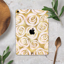 Karamfila Watercolor & Gold V1 - Full Body Skin Decal for the Apple iPad Pro 12.9", 11", 10.5", 9.7", Air or Mini (All Models Available)