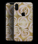 Karamfila Watercolor & Gold V1 - iPhone XS MAX, XS/X, 8/8+, 7/7+, 5/5S/SE Skin-Kit (All iPhones Available)