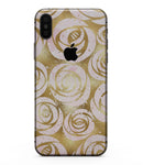 Karamfila Watercolor & Gold V1 - iPhone XS MAX, XS/X, 8/8+, 7/7+, 5/5S/SE Skin-Kit (All iPhones Available)