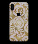 Karamfila Watercolor & Gold V1 - iPhone XS MAX, XS/X, 8/8+, 7/7+, 5/5S/SE Skin-Kit (All iPhones Available)