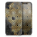 Karamfila Watercolor & Gold V2 - Vinyl Skin Wrap for iPhone 17 Pro Max, 17 Pro, 17 Air, 17, 16 & All Models — Soft Matte or Ultra Gloss