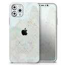Karamfila Watercolor & Gold V3 - Vinyl Skin Wrap for iPhone 17 Pro Max, 17 Pro, 17 Air, 17, 16 & All Models — Soft Matte or Ultra Gloss