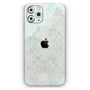 Karamfila Watercolor & Gold V3 - Vinyl Skin Wrap for iPhone 17 Pro Max, 17 Pro, 17 Air, 17, 16 & All Models — Soft Matte or Ultra Gloss