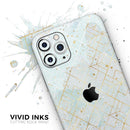 Karamfila Watercolor & Gold V3 - Vinyl Skin Wrap for iPhone 17 Pro Max, 17 Pro, 17 Air, 17, 16 & All Models — Soft Matte or Ultra Gloss