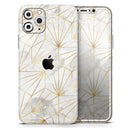 Karamfila Watercolor & Gold V4 - Vinyl Skin Wrap for iPhone 17 Pro Max, 17 Pro, 17 Air, 17, 16 & All Models — Soft Matte or Ultra Gloss