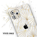 Karamfila Watercolor & Gold V4 - Vinyl Skin Wrap for iPhone 17 Pro Max, 17 Pro, 17 Air, 17, 16 & All Models — Soft Matte or Ultra Gloss