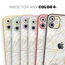 Karamfila Watercolor & Gold V4 - Vinyl Skin Wrap for iPhone 17 Pro Max, 17 Pro, 17 Air, 17, 16 & All Models — Soft Matte or Ultra Gloss