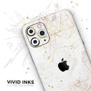 Karamfila Watercolor & Gold V5 - Vinyl Skin Wrap for iPhone 17 Pro Max, 17 Pro, 17 Air, 17, 16 & All Models — Soft Matte or Ultra Gloss
