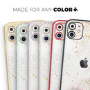 Karamfila Watercolor & Gold V5 - Vinyl Skin Wrap for iPhone 17 Pro Max, 17 Pro, 17 Air, 17, 16 & All Models — Soft Matte or Ultra Gloss