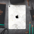 Karamfila Watercolor & Gold V6 - Full Body Skin Decal for the Apple iPad Pro 12.9", 11", 10.5", 9.7", Air or Mini (All Models Available)