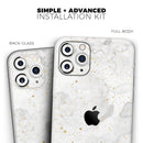 Karamfila Watercolor & Gold V6 - Vinyl Skin Wrap for iPhone 17 Pro Max, 17 Pro, 17 Air, 17, 16 & All Models — Soft Matte or Ultra Gloss