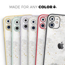 Karamfila Watercolor & Gold V6 - Vinyl Skin Wrap for iPhone 17 Pro Max, 17 Pro, 17 Air, 17, 16 & All Models — Soft Matte or Ultra Gloss