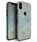 Karamfila Watercolor & Gold V7 - iPhone XS MAX, XS/X, 8/8+, 7/7+, 5/5S/SE Skin-Kit (All iPhones Available)