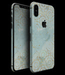 Karamfila Watercolor & Gold V7 - iPhone XS MAX, XS/X, 8/8+, 7/7+, 5/5S/SE Skin-Kit (All iPhones Available)