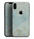 Karamfila Watercolor & Gold V7 - iPhone XS MAX, XS/X, 8/8+, 7/7+, 5/5S/SE Skin-Kit (All iPhones Available)