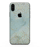Karamfila Watercolor & Gold V7 - iPhone XS MAX, XS/X, 8/8+, 7/7+, 5/5S/SE Skin-Kit (All iPhones Available)