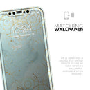 Karamfila Watercolor & Gold V7 - Vinyl Skin Wrap for iPhone 17 Pro Max, 17 Pro, 17 Air, 17, 16 & All Models — Soft Matte or Ultra Gloss