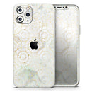 Karamfila Watercolor & Gold V8 - Vinyl Skin Wrap for iPhone 17 Pro Max, 17 Pro, 17 Air, 17, 16 & All Models — Soft Matte or Ultra Gloss